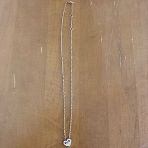 Fossil- Rose Gold  Heart  Adj Necklace